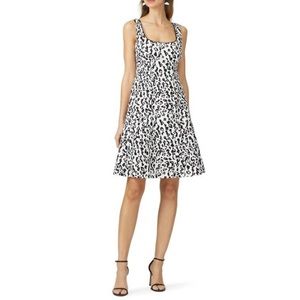 Nanette Lepore White Leopard Print Dress